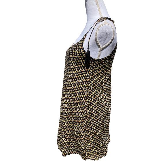 Amuse Society Avenida Del Sol Dress Floral Tie Tassel Strap Women's Extra Small - Picture 5 of 13
